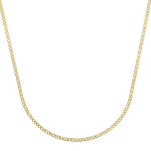 14K Gold 2.8mm Light Gourmette Chain
