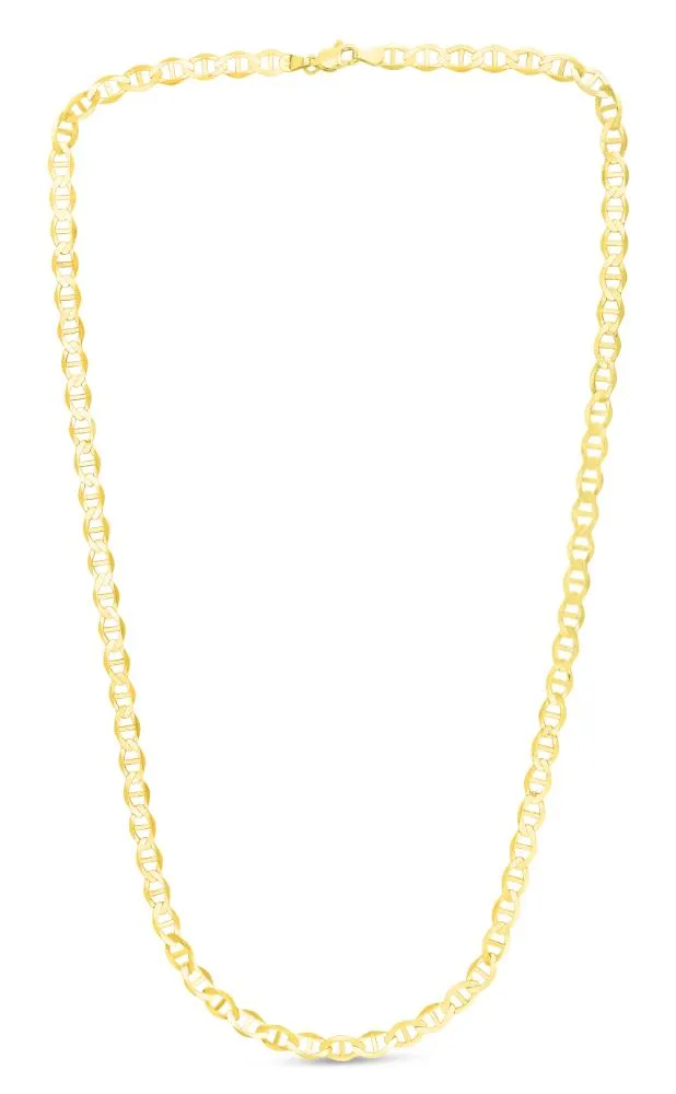 14K Gold 5.5mm Mariner Chain