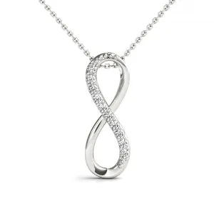 14K Gold Pendant Circular Diamond Necklace / Pendant