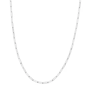 14K Gold Ultra Thin 2.6mm Paperclip Chain Necklace