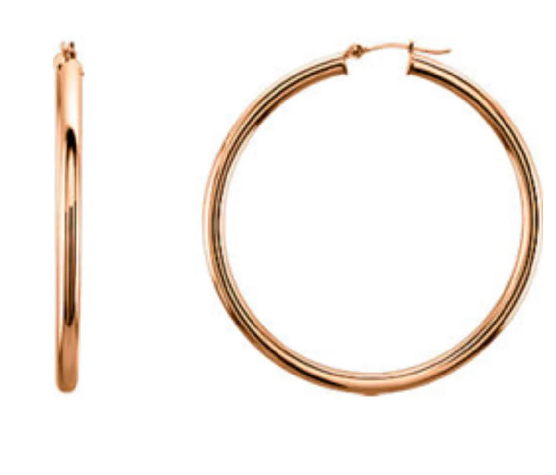 14K Hoops