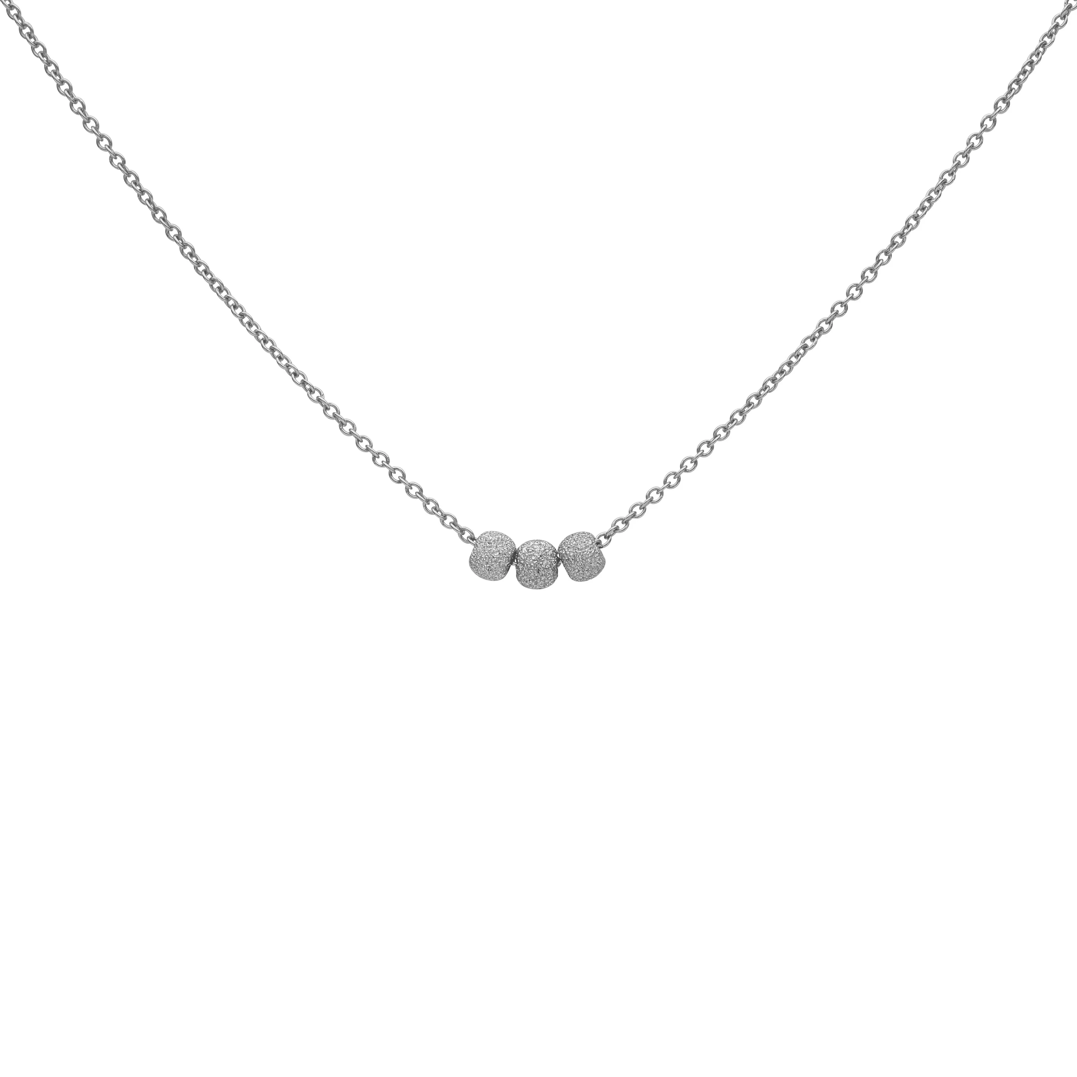 14k Solid Gold Triple Stardust Necklace