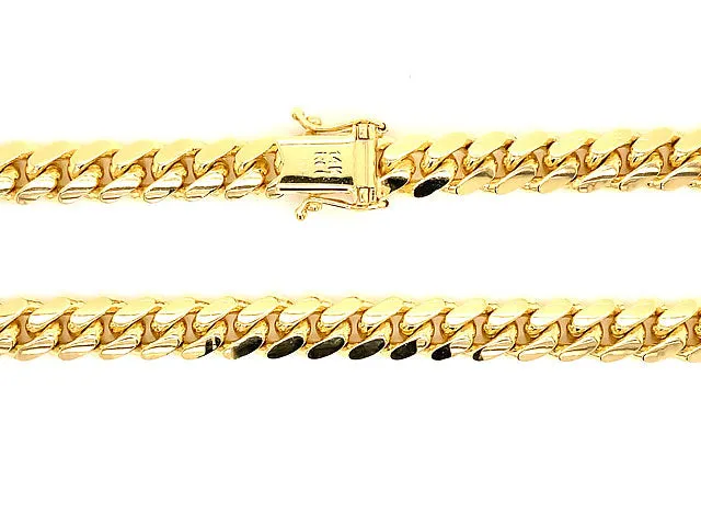 14K Yellow Gold Miami Cuban Chain, 3mm 20" 17.20 Grams. Brand New