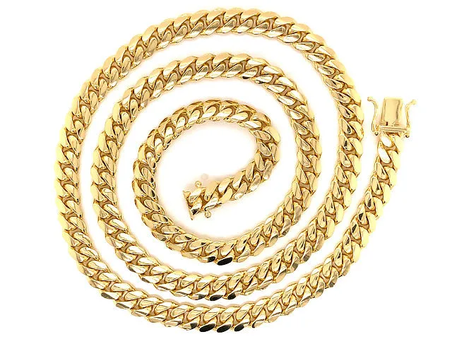 14K Yellow Gold Miami Cuban Chain, 3mm 20" 17.20 Grams. Brand New