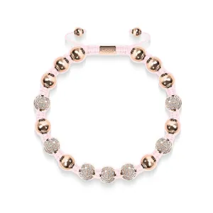 18k Rose Gold | Crystal Pavé Kikiballa Bracelet | Pink