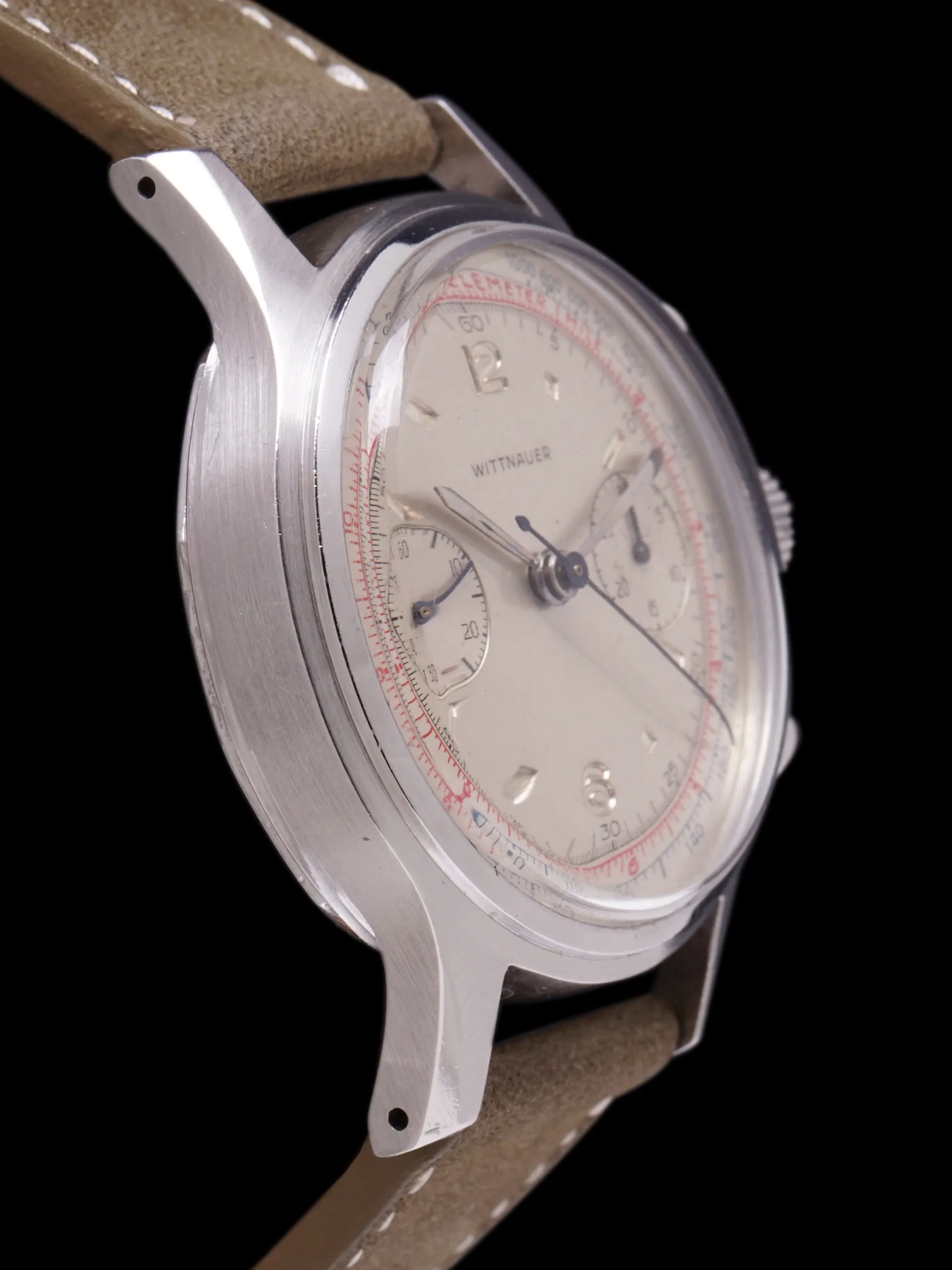 1953 Wittnauer Chronograph (Ref. 3256) Previously Owned by Clint Brawner, Chief Mechanic of the 1953 Indy 500 Winning Pole Car, Driven by Bill Vukovich
