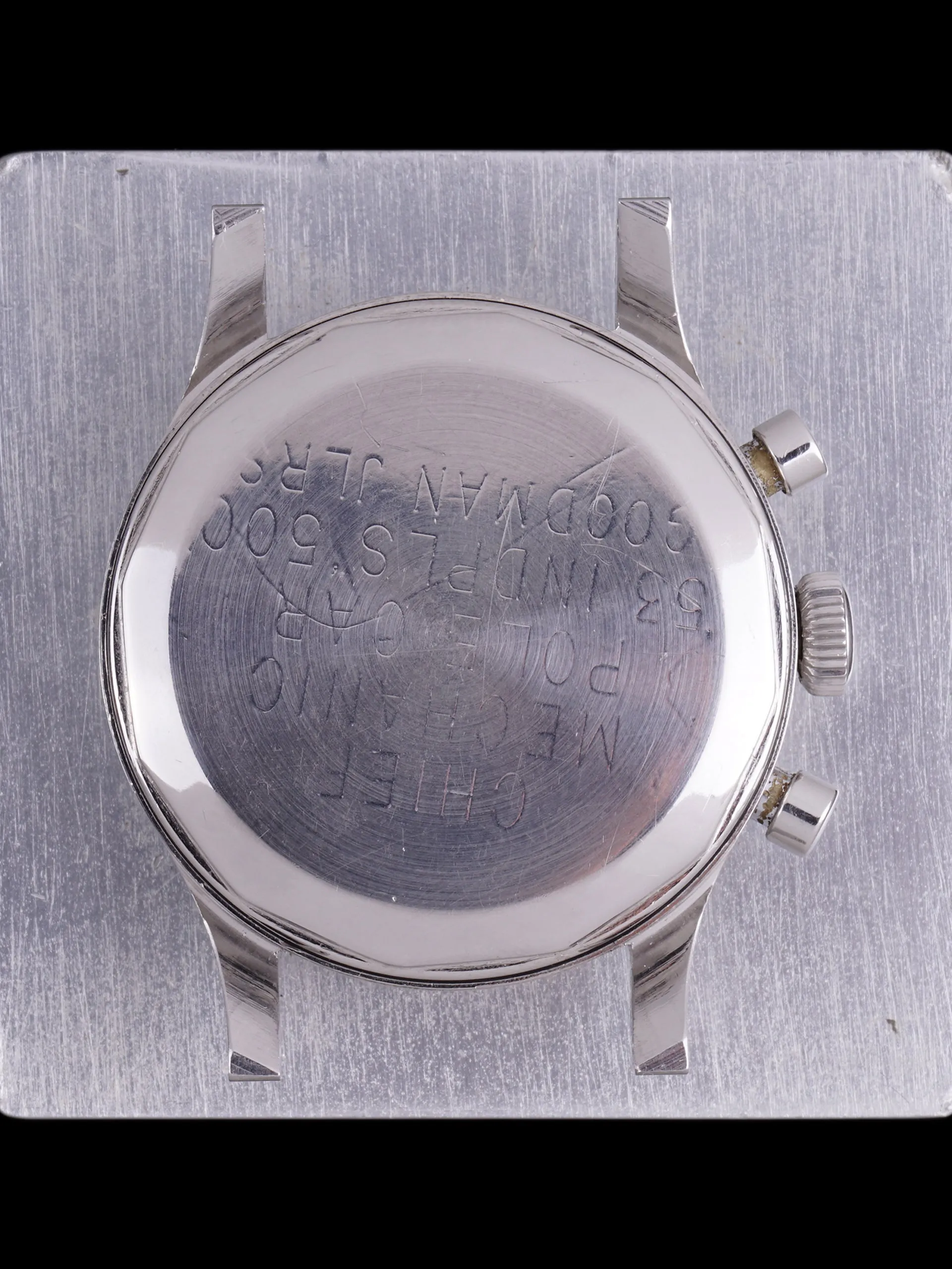 1953 Wittnauer Chronograph (Ref. 3256) Previously Owned by Clint Brawner, Chief Mechanic of the 1953 Indy 500 Winning Pole Car, Driven by Bill Vukovich