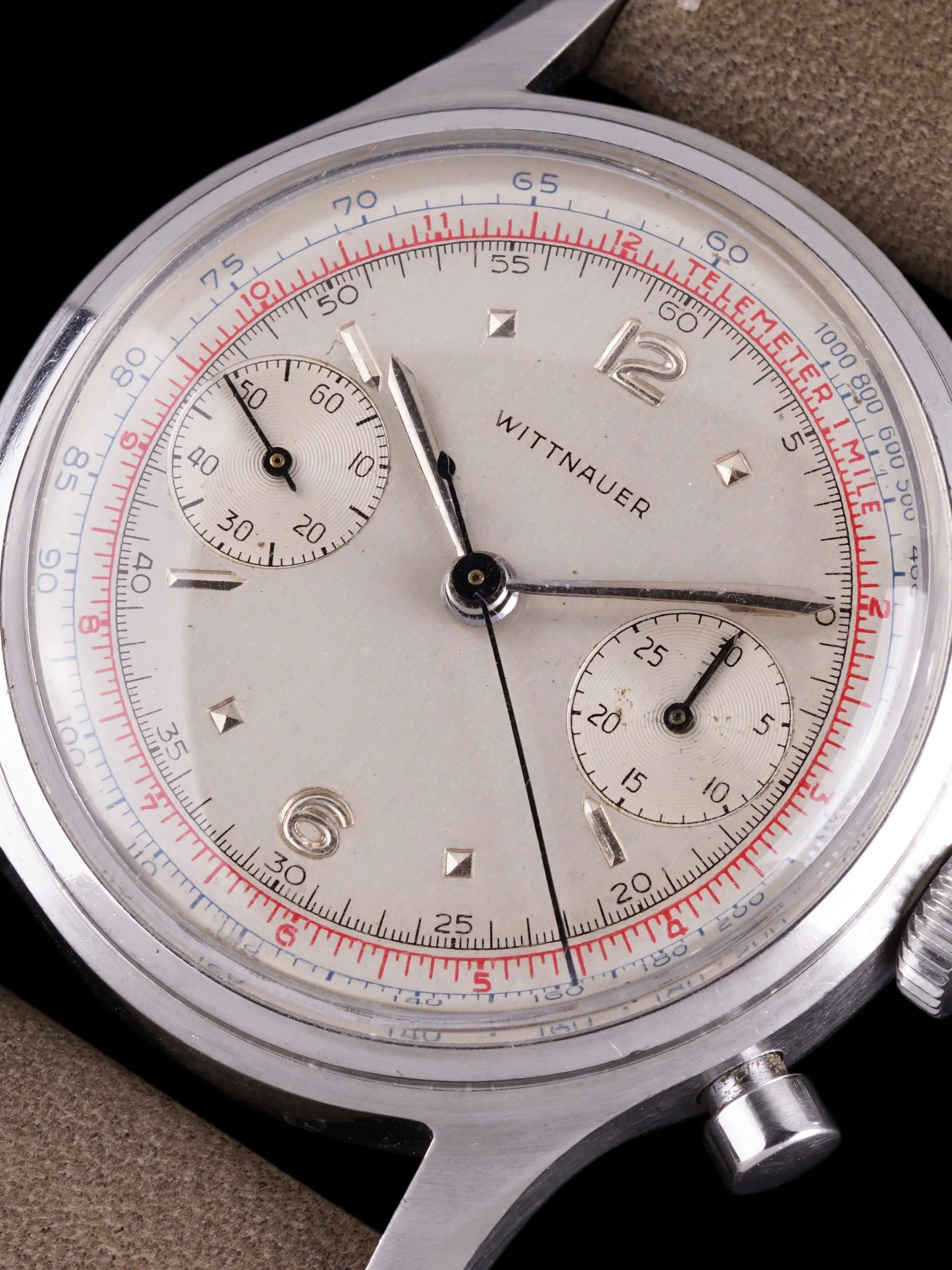 1953 Wittnauer Chronograph (Ref. 3256) Previously Owned by Clint Brawner, Chief Mechanic of the 1953 Indy 500 Winning Pole Car, Driven by Bill Vukovich