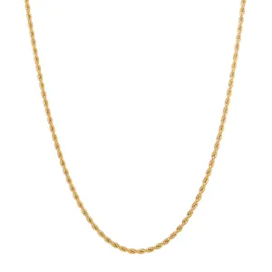 1pc Golden Silver Twist Chain Necklace Men Women Couple Necklace