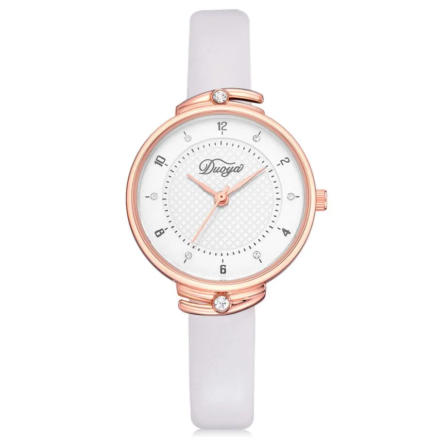 2018 Selling fashion watches Popular Womens Watches  Fashion Women Chic Elegant Artificial Diamond Colorful Rounded Analog Watch