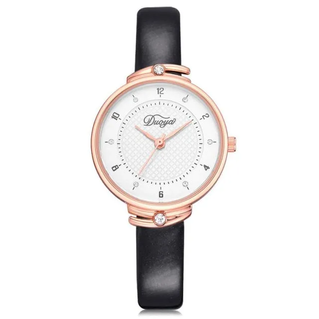 2018 Selling fashion watches Popular Womens Watches  Fashion Women Chic Elegant Artificial Diamond Colorful Rounded Analog Watch