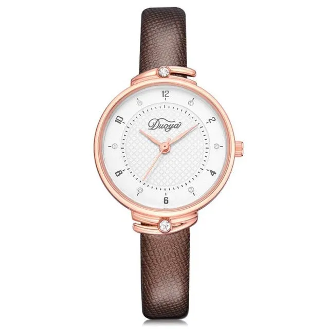 2018 Selling fashion watches Popular Womens Watches  Fashion Women Chic Elegant Artificial Diamond Colorful Rounded Analog Watch