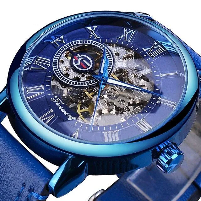 3D Elegant Luxury Mechanical Automatic Skeleton Watches for Men