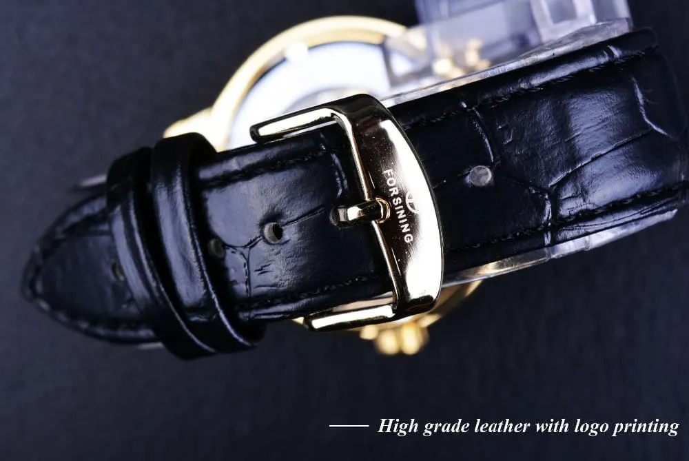 3D Elegant Luxury Mechanical Automatic Skeleton Watches for Men