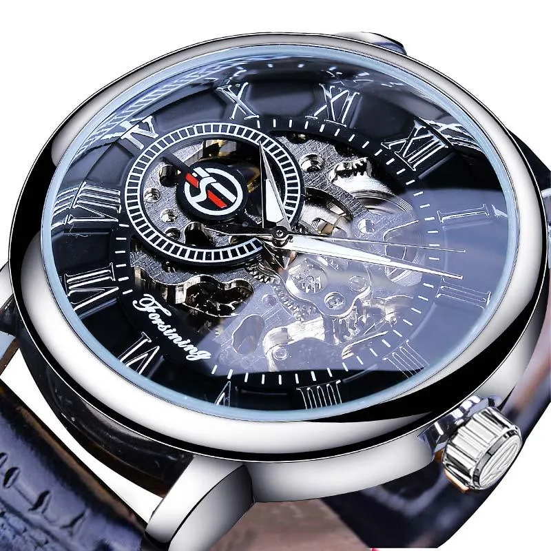 3D Elegant Luxury Mechanical Automatic Skeleton Watches for Men