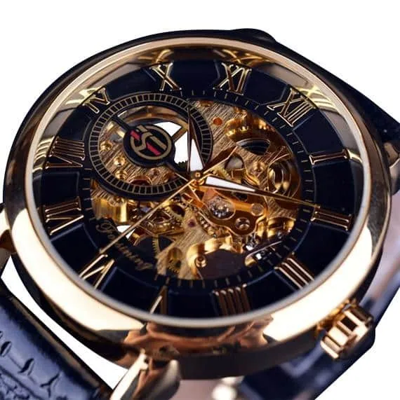 3D Elegant Luxury Mechanical Automatic Skeleton Watches for Men