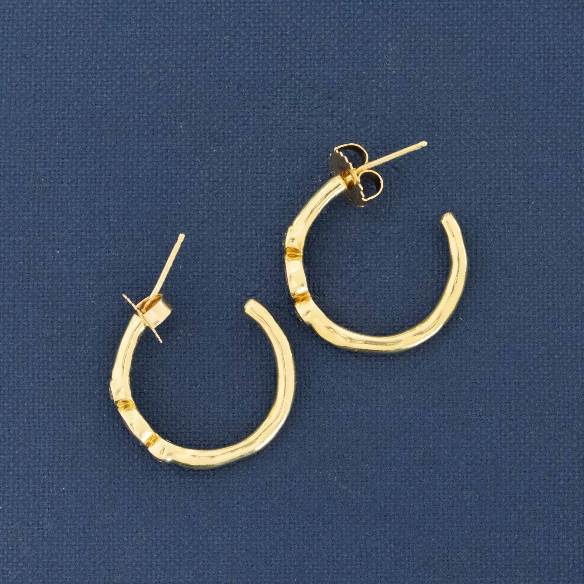 .43ctw Diamond & Sapphire Hoop Earrings by Ippolita