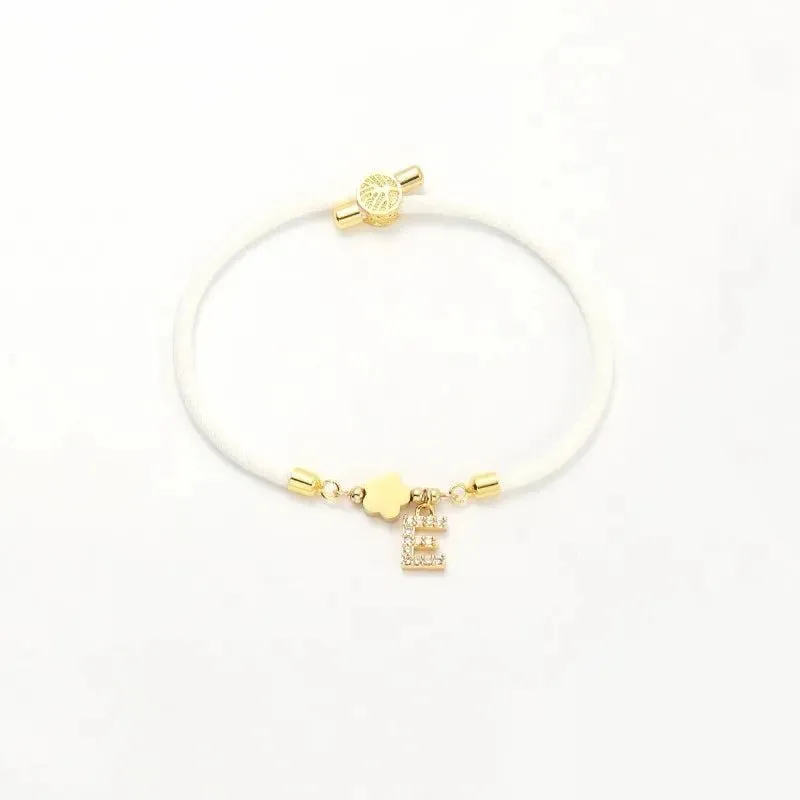 Adjustable Shape Letter Initial Bracelets