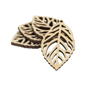 ALL SIZES BULK (12pc to 100pc) Unfinished Wood Wooden Laser Cutout Leaf Leaves Dangle Earring Jewelry Blanks Shape Crafts Made in Texas