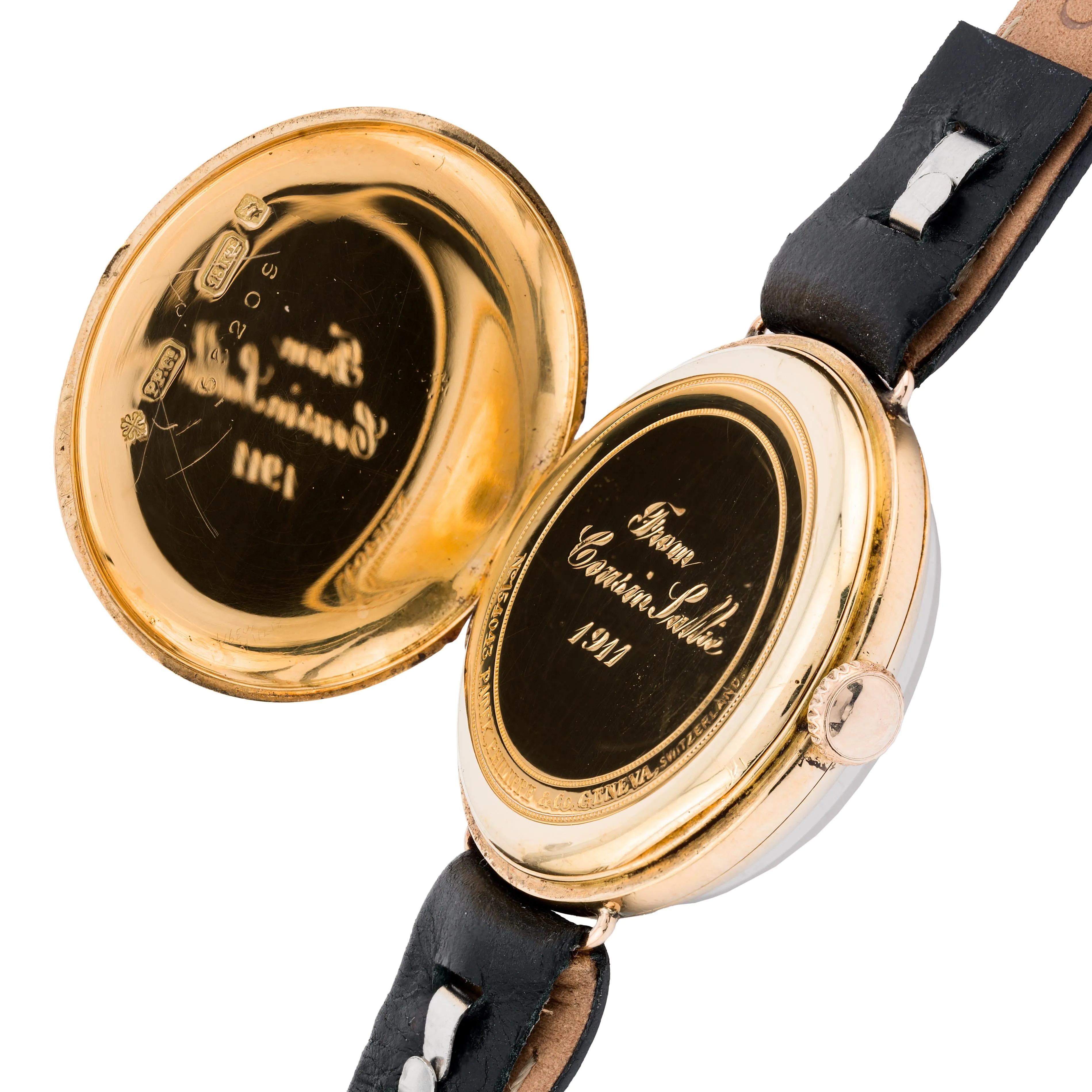 Antique Patek Philippe Wrist Watch Circa 1911 in 18 Karat Yellow Gold