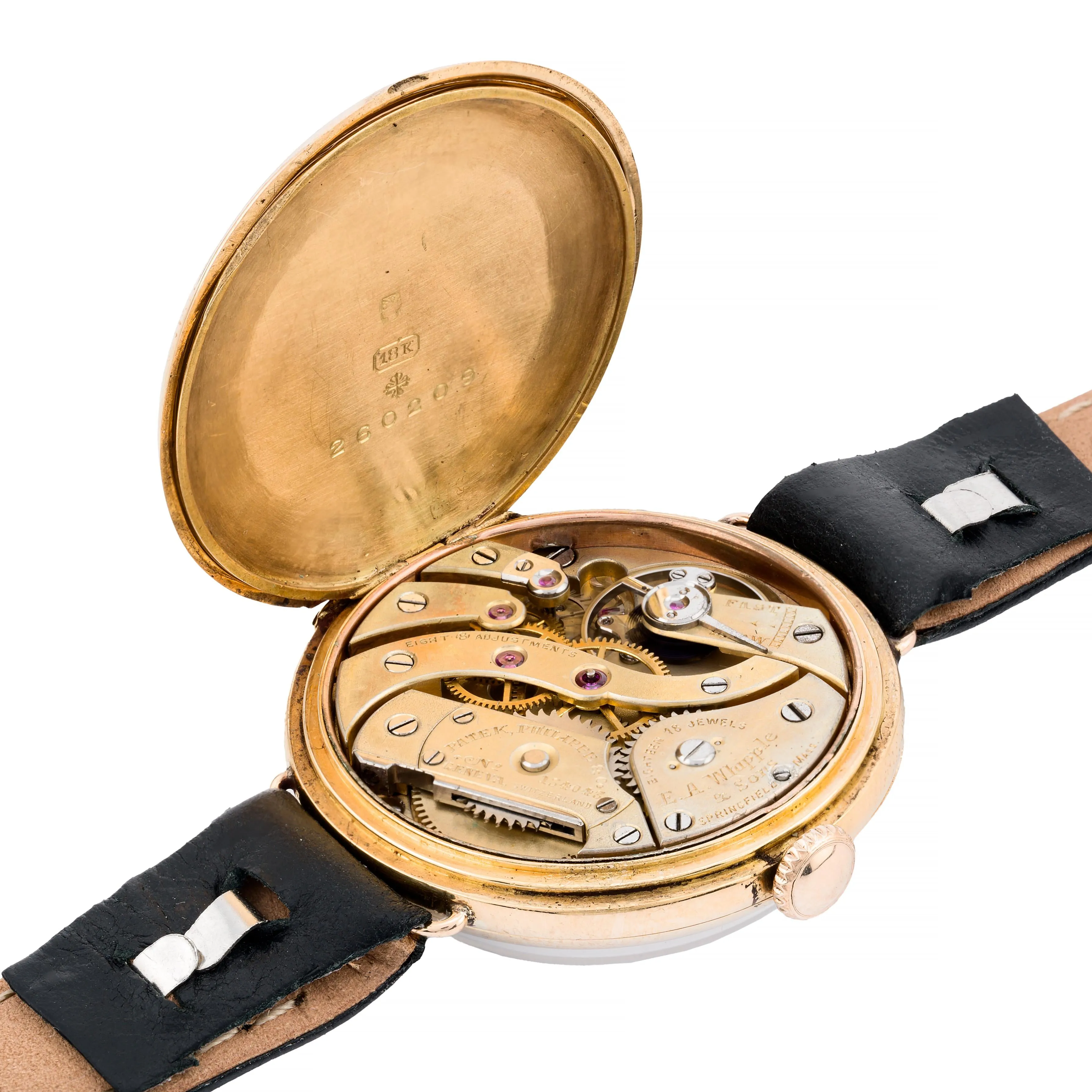 Antique Patek Philippe Wrist Watch Circa 1911 in 18 Karat Yellow Gold