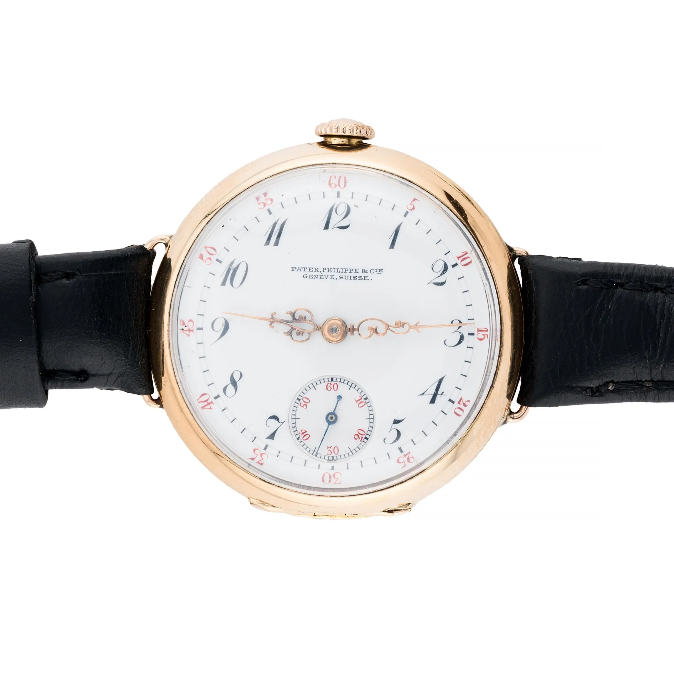 Antique Patek Philippe Wrist Watch Circa 1911 in 18 Karat Yellow Gold