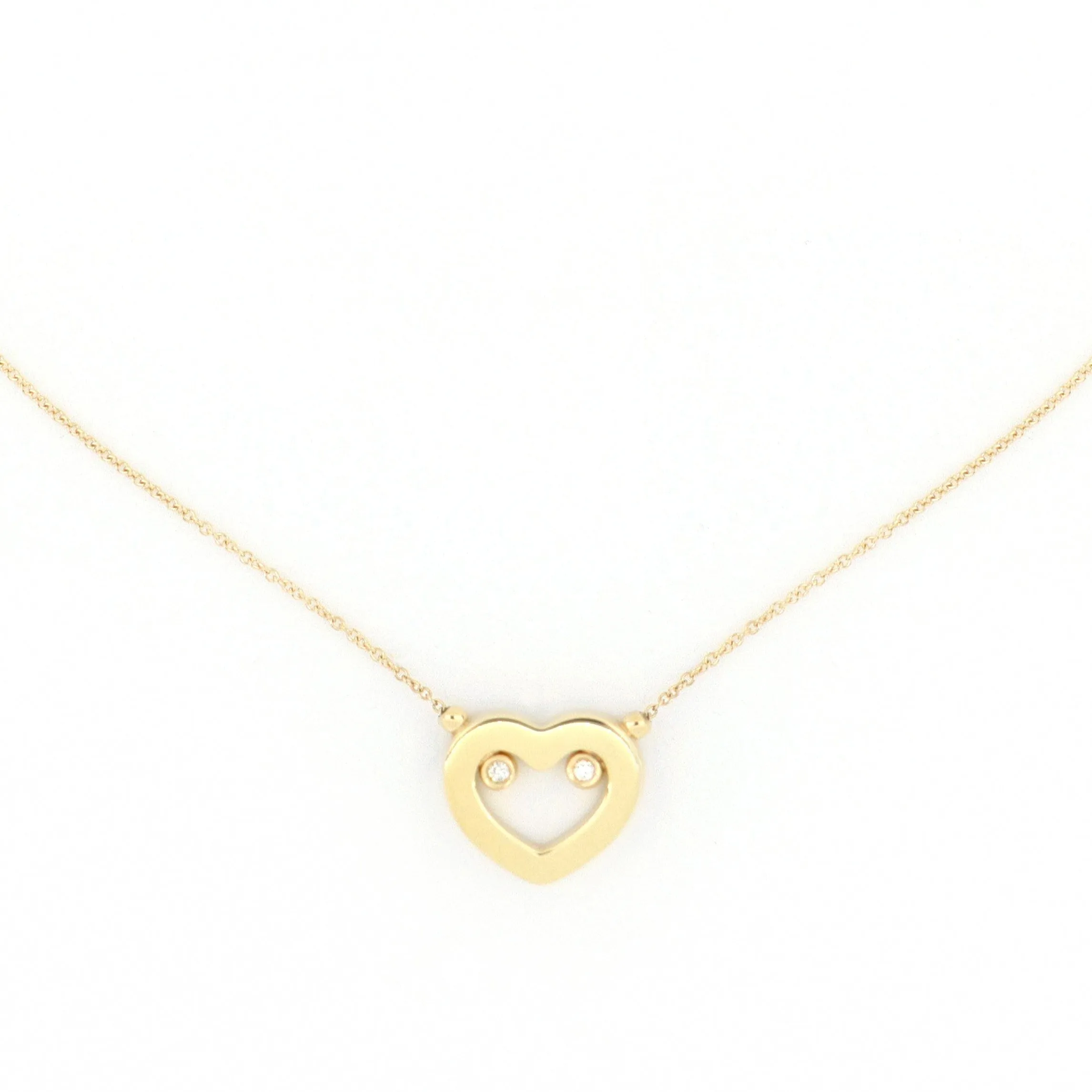 Armonia Necklace Polished Gold And Diamonds