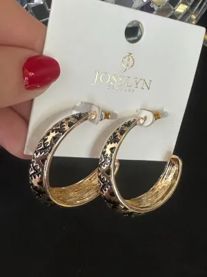Aztec Hoop Earrings
