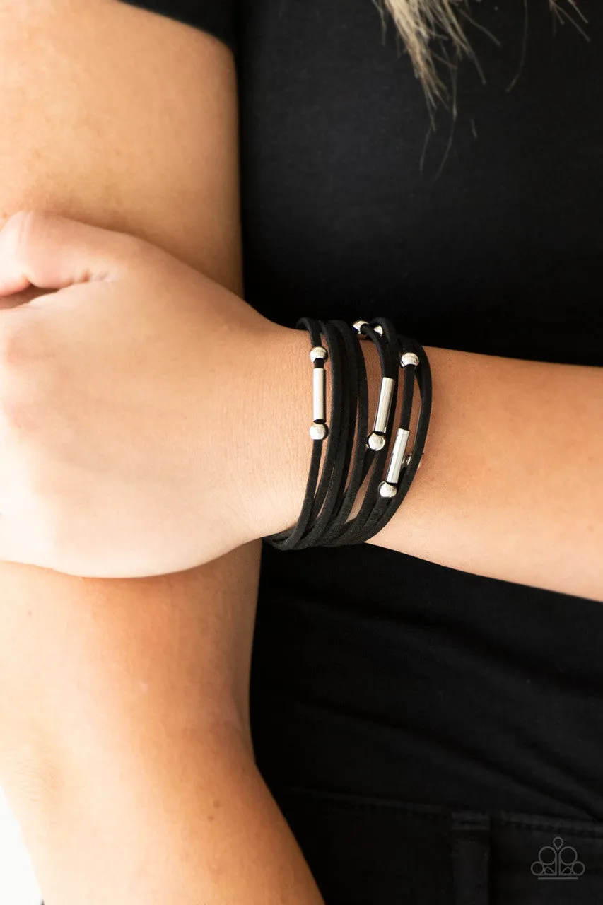 Back to BACKPACKER Black Paparazzi Bracelet