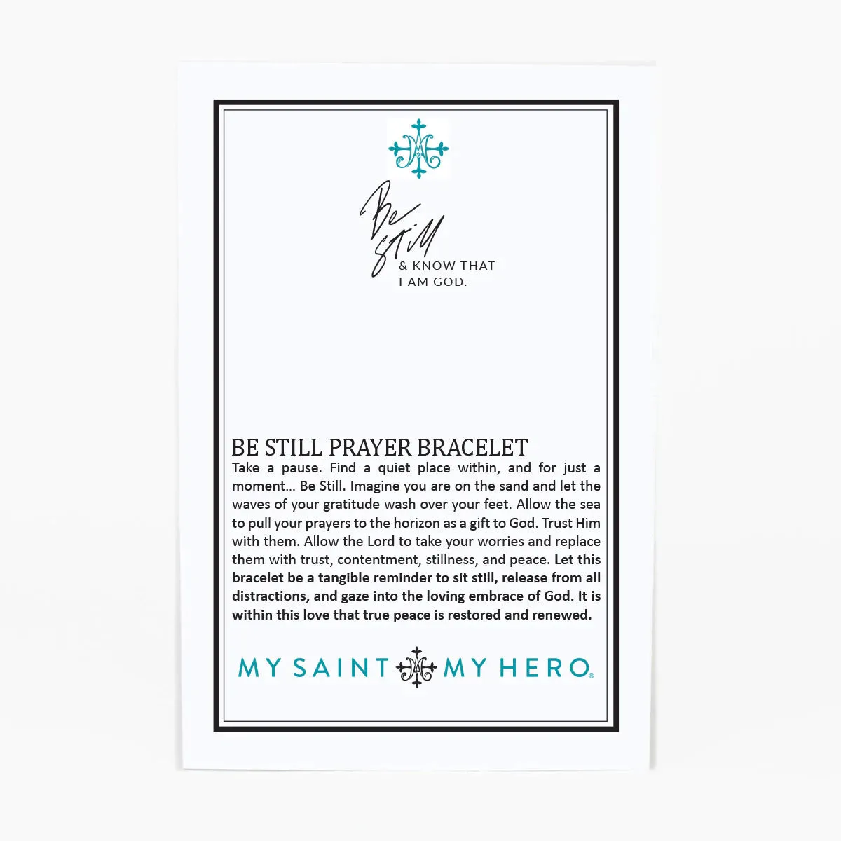 Be Still Prayer Bracelet