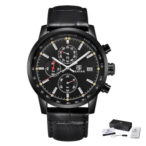 BENYAR Fashion Chronograph Sport Mens Watches Top Brand Luxury Quartz Watch Reloj Hombre Saat Clock Male Hour Relogio Masculino