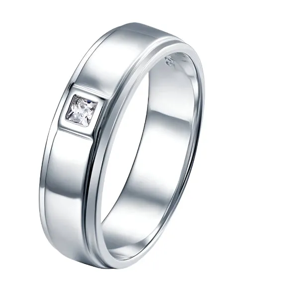 Bezel Setting Men's Ring