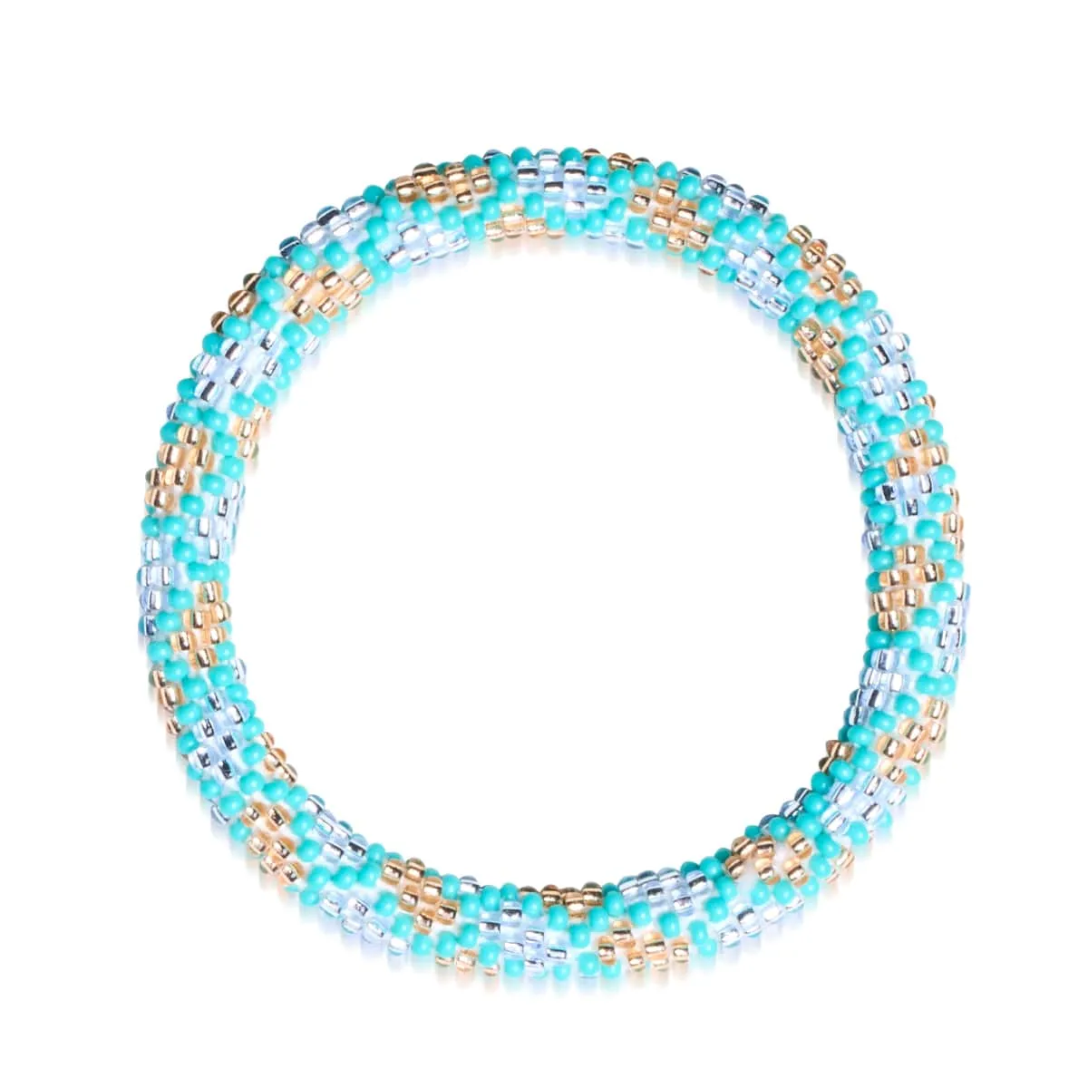 Blue Orchid | Himalayan Glass Bead Bracelet