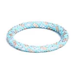 Blue Orchid | Himalayan Glass Bead Bracelet