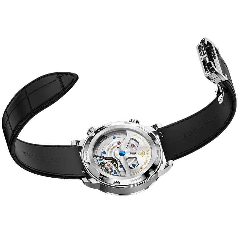 Blue World Map Luxury Aviator Men’s Watch