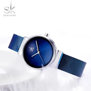 Blue Wrist Watch Women Watches Luxury Brand Steel Ladies Quartz Women Watches Relogio Feminino Montre Femme