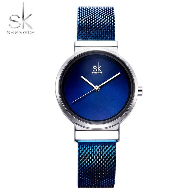 Blue Wrist Watch Women Watches Luxury Brand Steel Ladies Quartz Women Watches Relogio Feminino Montre Femme