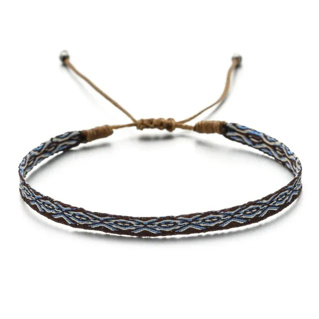 Bohemian Colourful Woven Rope String Bracelet