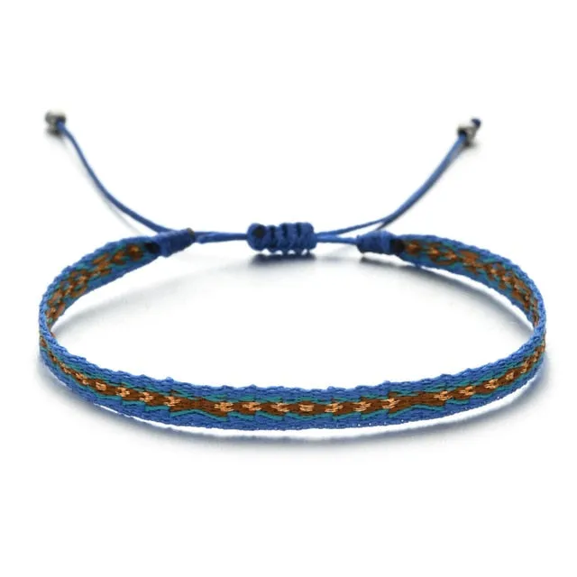 Bohemian Colourful Woven Rope String Bracelet