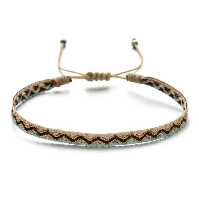 Bohemian Colourful Woven Rope String Bracelet