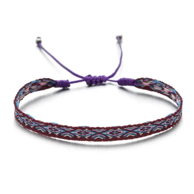 Bohemian Colourful Woven Rope String Bracelet