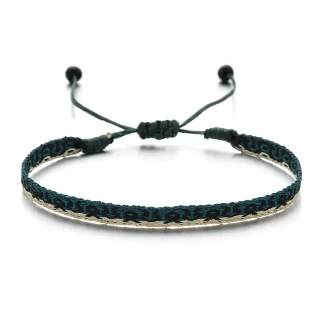 Bohemian Colourful Woven Rope String Bracelet