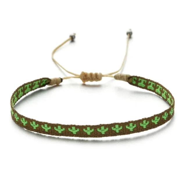 Bohemian Colourful Woven Rope String Bracelet