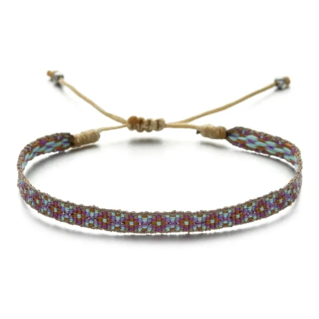 Bohemian Colourful Woven Rope String Bracelet