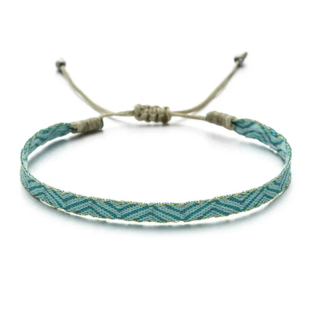 Bohemian Colourful Woven Rope String Bracelet