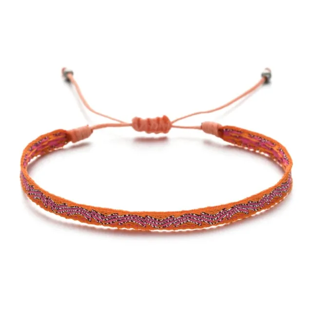 Bohemian Colourful Woven Rope String Bracelet