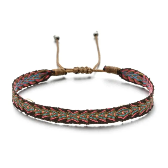 Bohemian Colourful Woven Rope String Bracelet