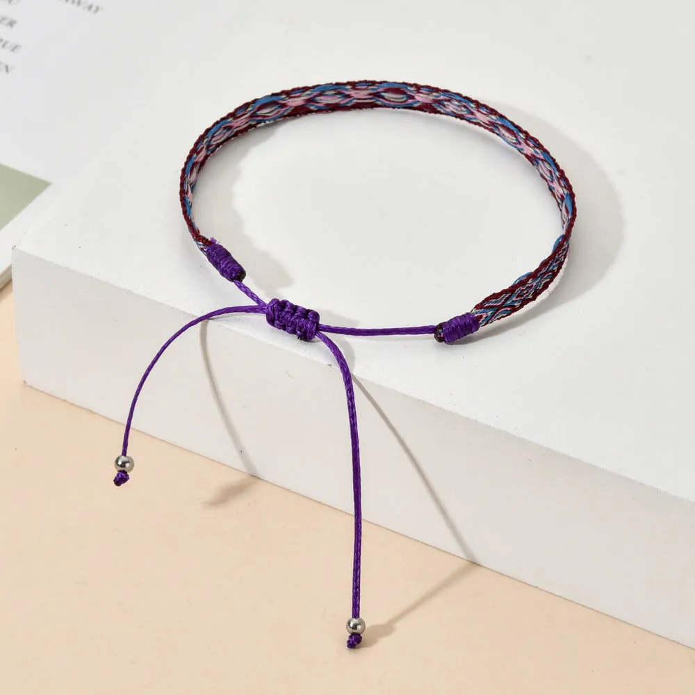 Bohemian Colourful Woven Rope String Bracelet