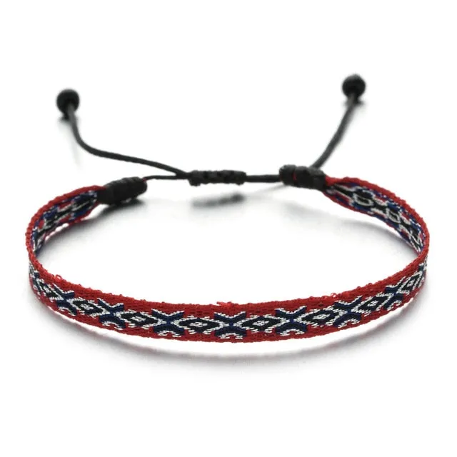 Bohemian Colourful Woven Rope String Bracelet