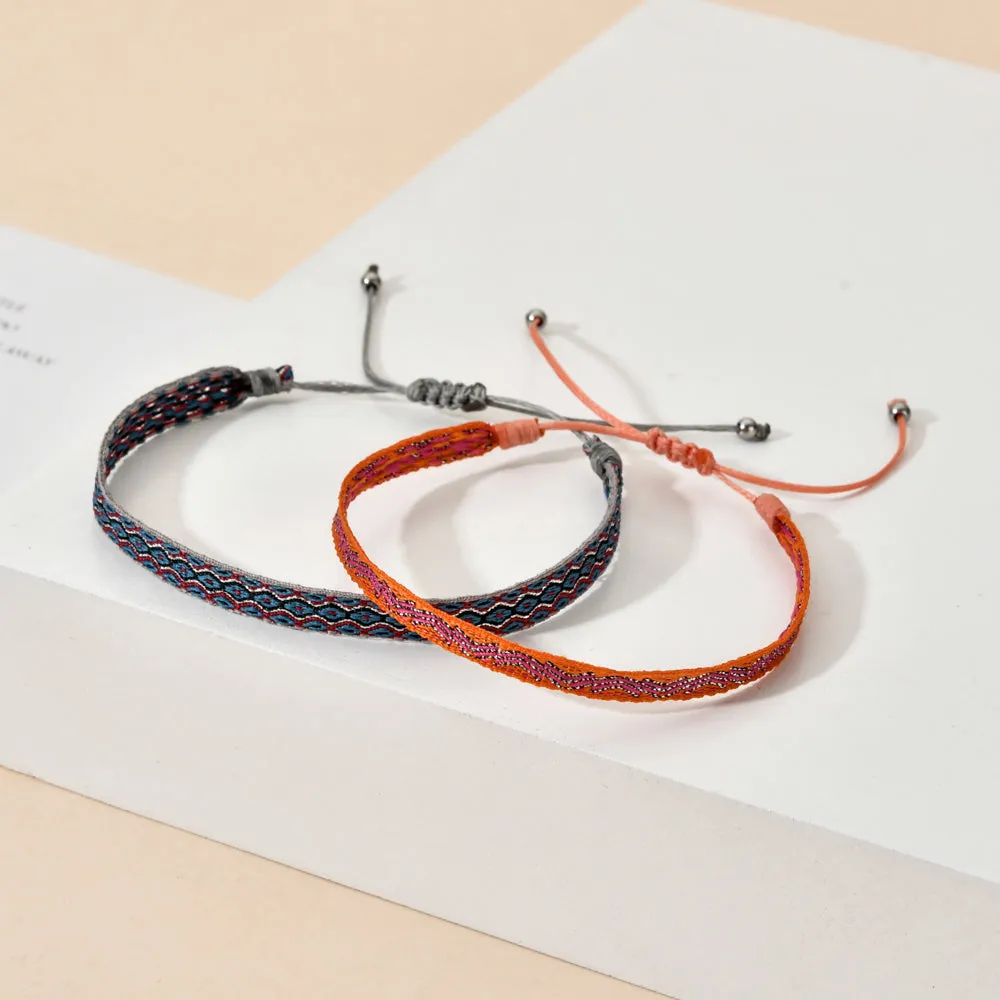 Bohemian Colourful Woven Rope String Bracelet